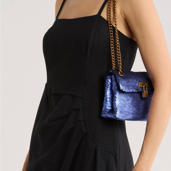 Kurt Geiger Sequin Mini Brixton Crossbody Bag NWT - Picture 2 of 6